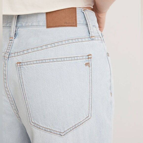 Madewell NWT The Slouchy Boyjean Size 31 in Wrightlane Wash | Ripped Edition - Picture 5 of 11